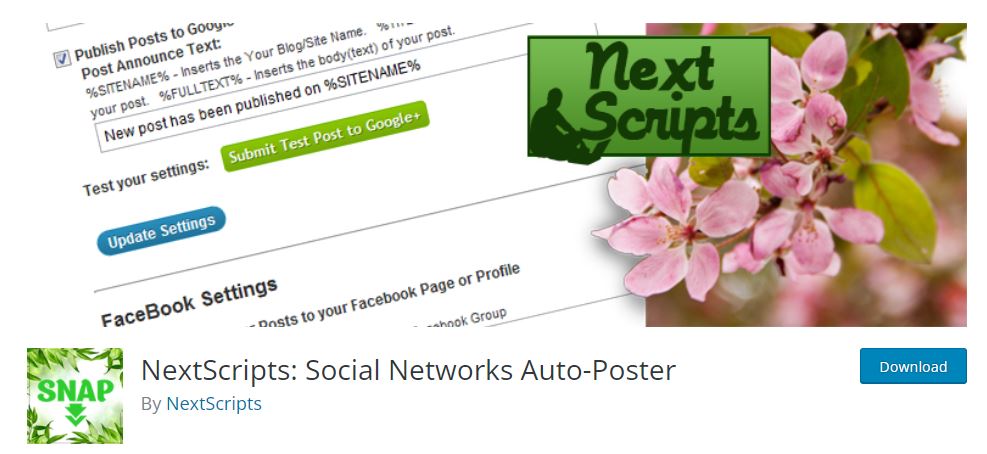 NextScripts: Social Networks Auto-Poster