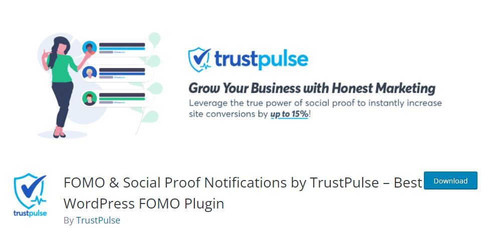 FOMO & Social Proof Notifications by TrustPulse