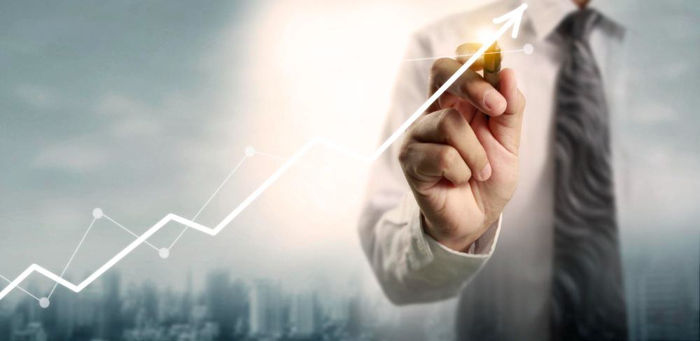 Drawing Chart Graph Stock of Growth