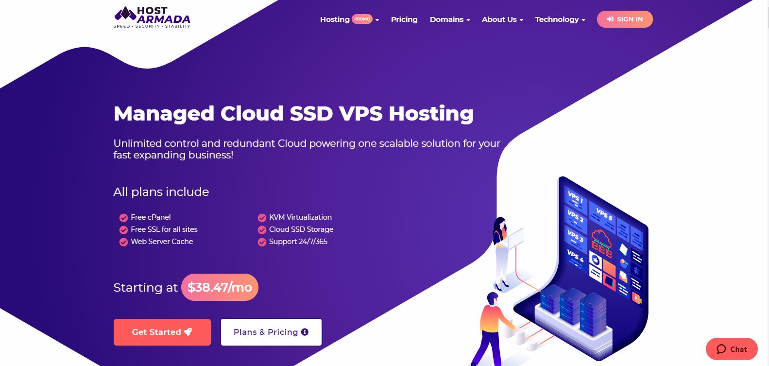 Host Armada Cloud SSD VPS Hosting