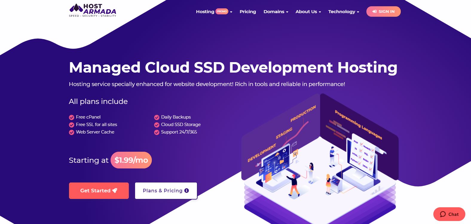 HostArmada Development Hosting