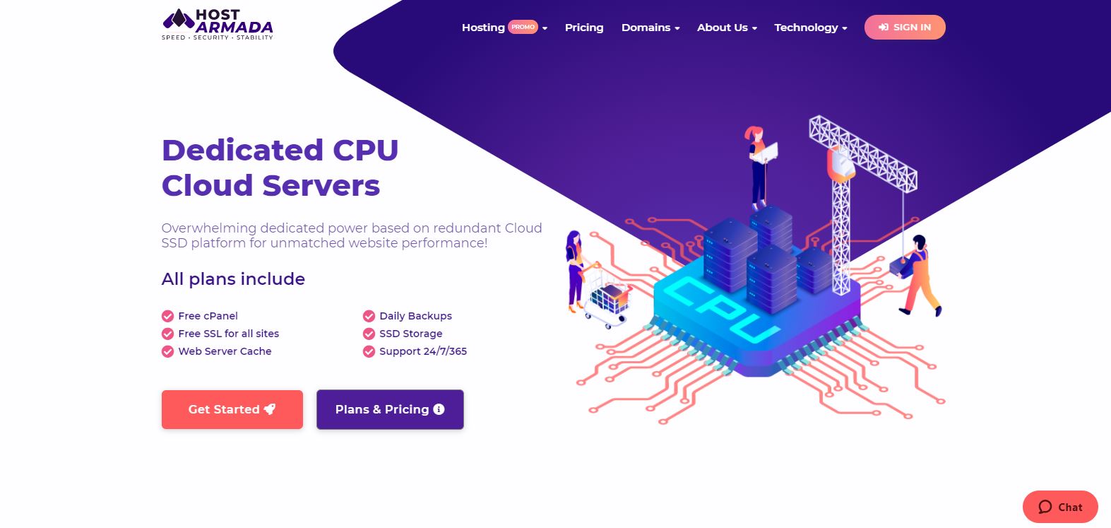 HostArmada Dedicated CPU Server Hosting