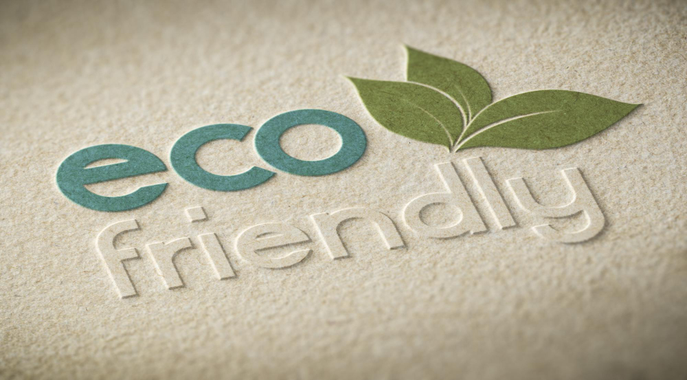 3D Illustration of an Eco Friendly Label