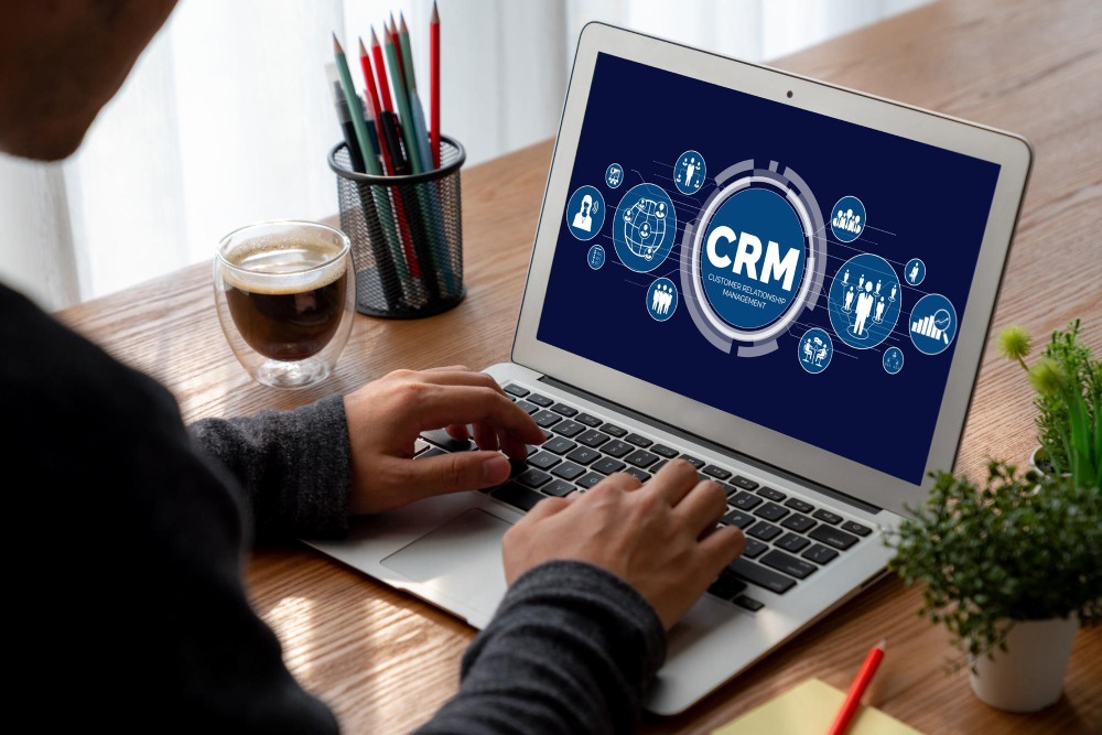 CRM Customer Relationship Management for Business Sales Marketing System Concept