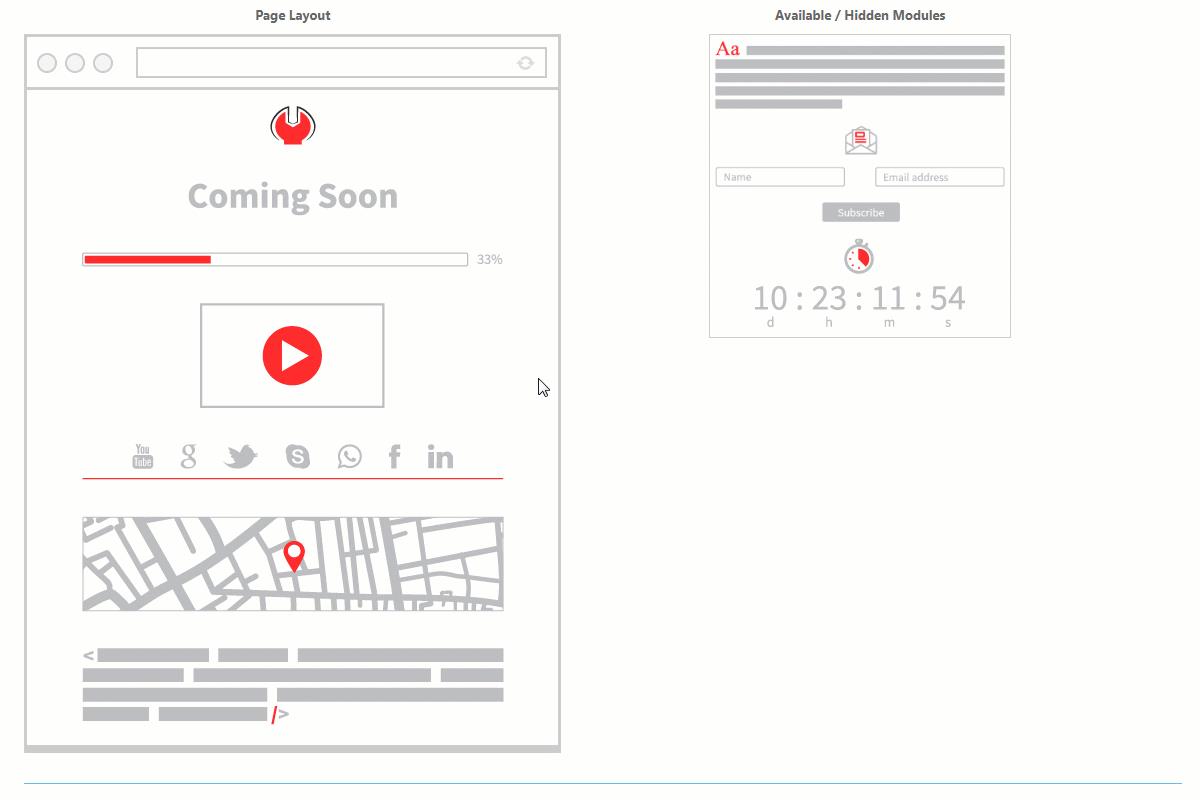 Cooming Soon & Maintenance Mode Page Layout Module