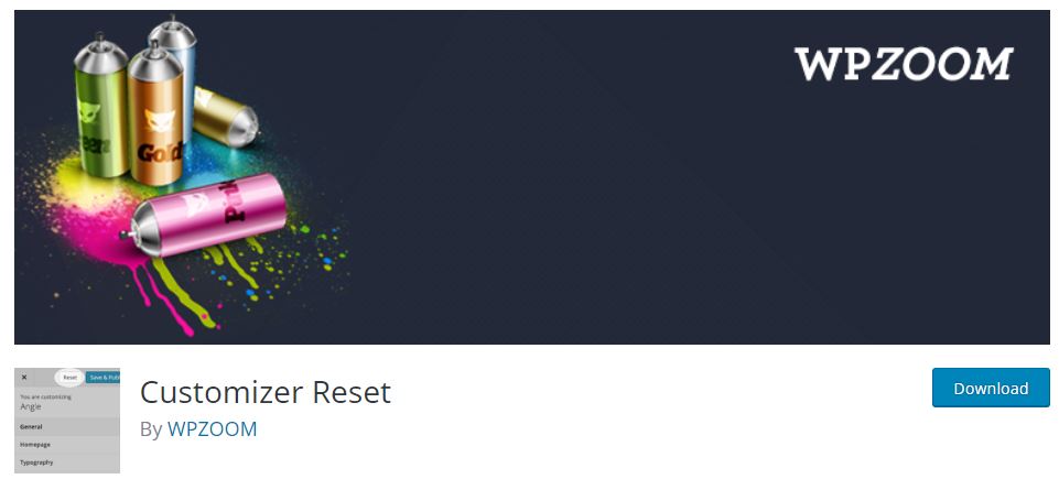 Customizer Reset